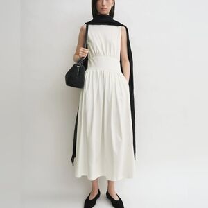 TOTEME Elegant White Sleeveless Dress